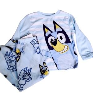 Bluey Boys Girls 4T Pajama Set Long Sleeve‎ Pants Flame Resistant Sleepwear NWT